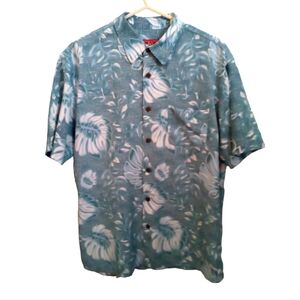 Casual Slate Blue Button Down shirt